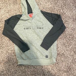 Kimes Ranch hoodie Olive/forest green with light green! Only worn once!